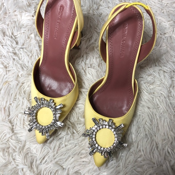 NEW Amina Muaddi Begum Slingback heels - Picture 3 of 11